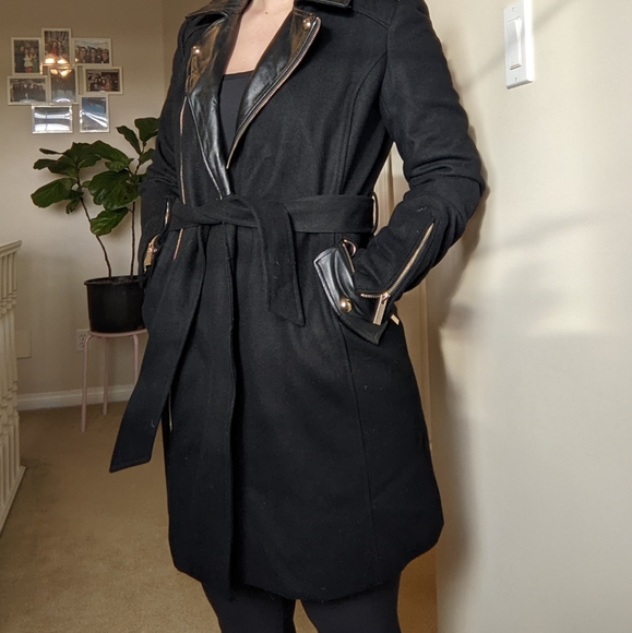 NWOT RW&Co Black Winter Coat/Jacket - Picture 2 of 8